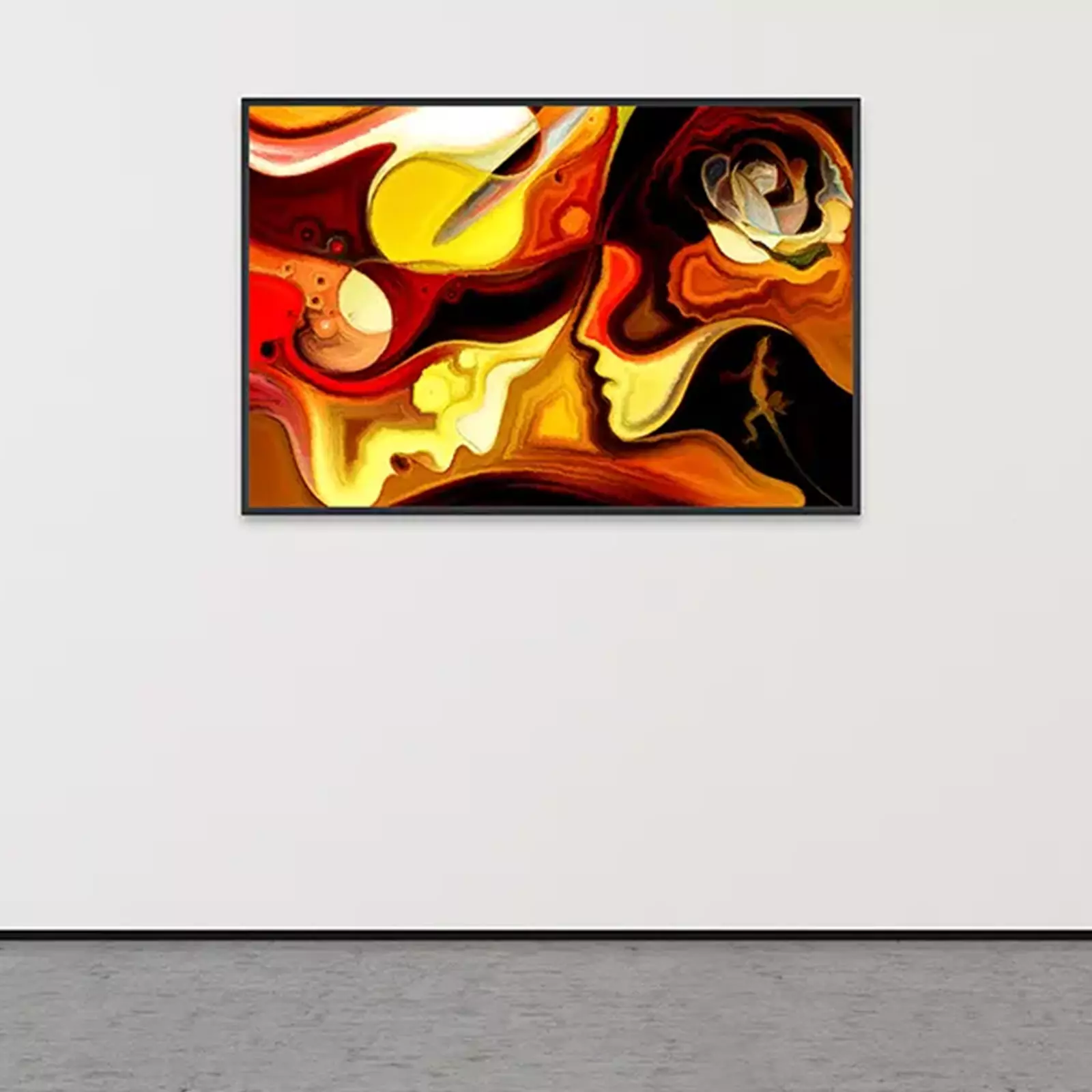 PAINTING OF HUMAN PROFILES ON ROMANCE, RELATIONSHIP AND LOVE